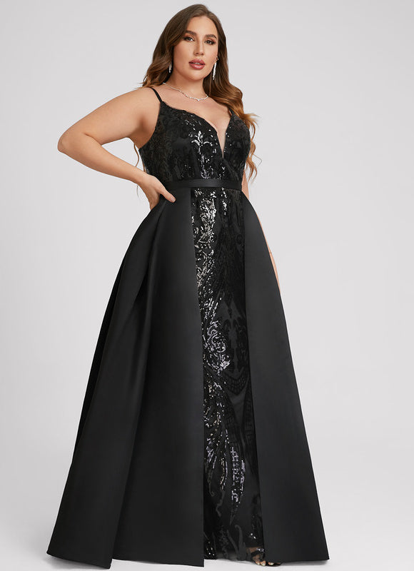 Robe Fourreau Noire Glamour - gallery 9