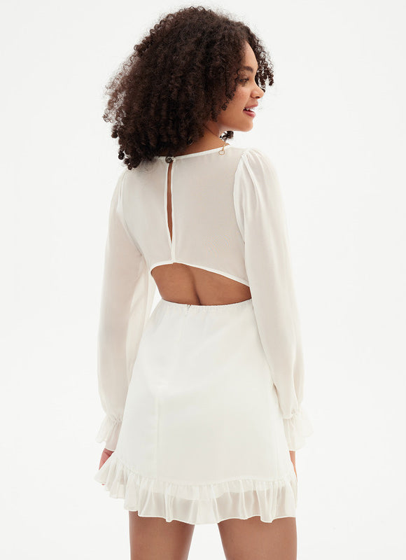 Robe Fourreau Vaporeuse Blush - gallery 5