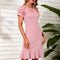 Robe Fourreau Rose Flottante