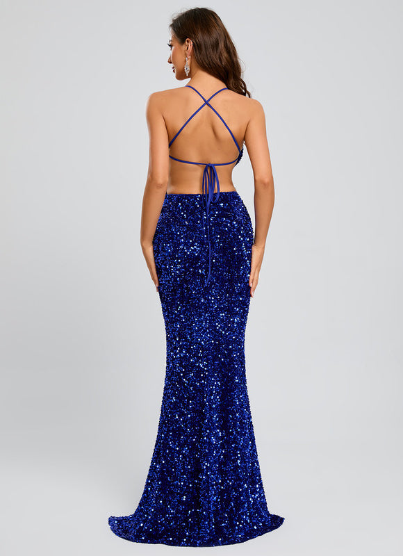 Robe Fourreau Sirène Scintillante - gallery 9