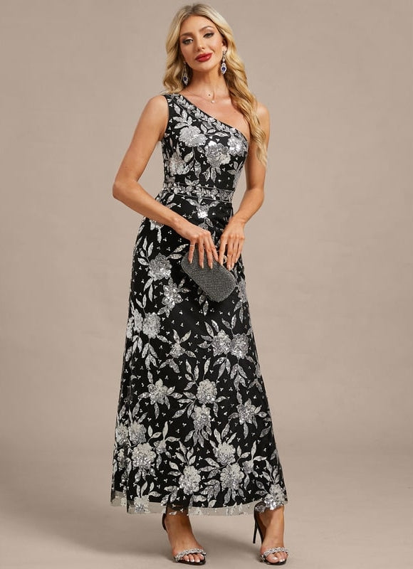 Robe Fourreau Asymétrique Florale - gallery 5