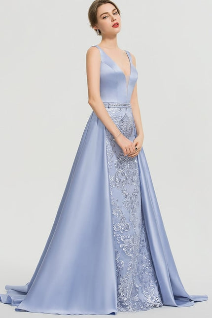 Robe Fourreau Satinée Sophistiquée - gallery 6