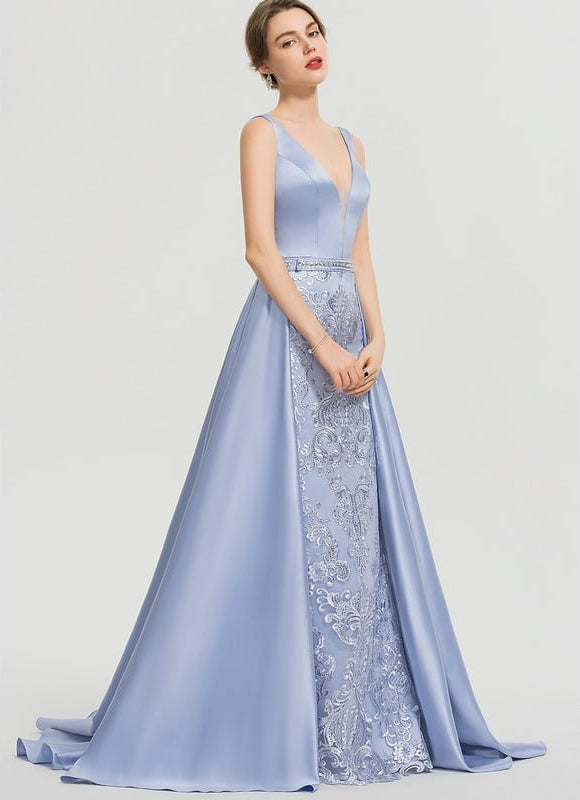 Robe Fourreau Satinée Sophistiquée - gallery 6