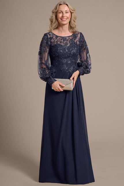 Robe Fourreau Longue Fluide - gallery 5