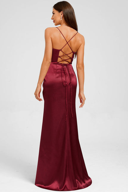 Robe Fourreau Satin - gallery 2