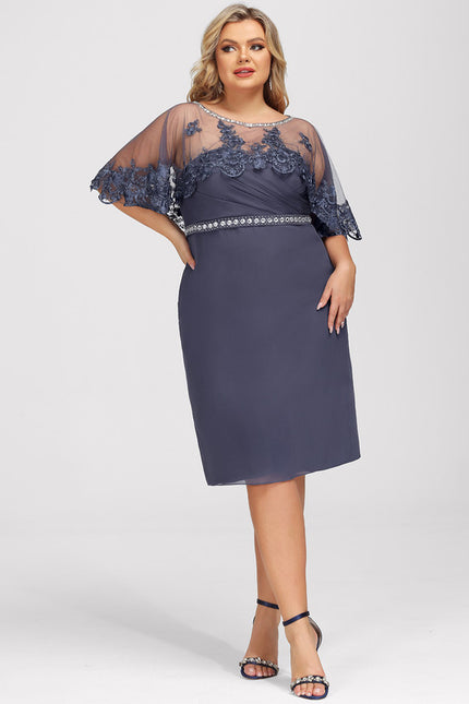 Robe Fourreau Nuit Marine Chic - gallery 7