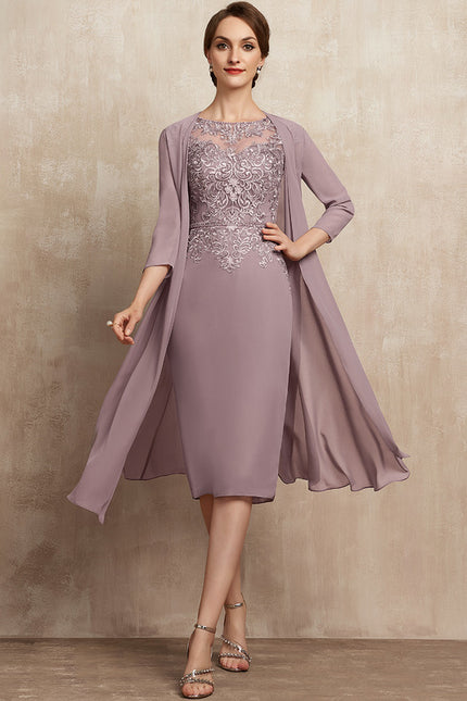 Robe Fourreau Lavande Chic - gallery 3