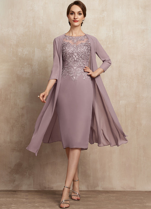 Robe Fourreau Lavande Chic - gallery 3