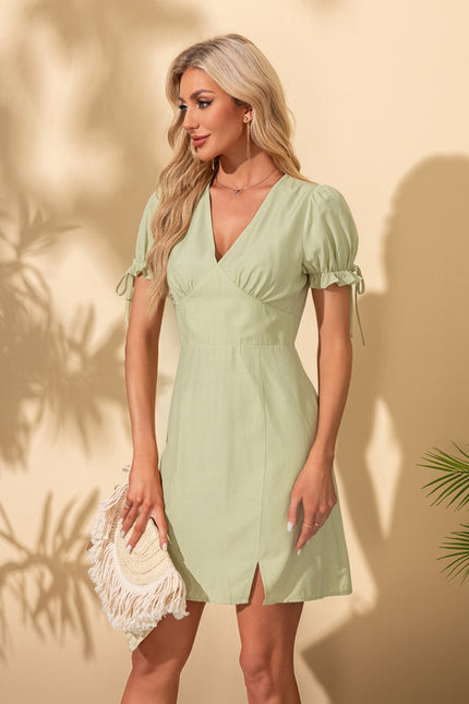 Robe Fourreau Lin - gallery 3