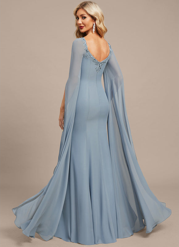 Robe Fourreau Fluide Azur - gallery 6