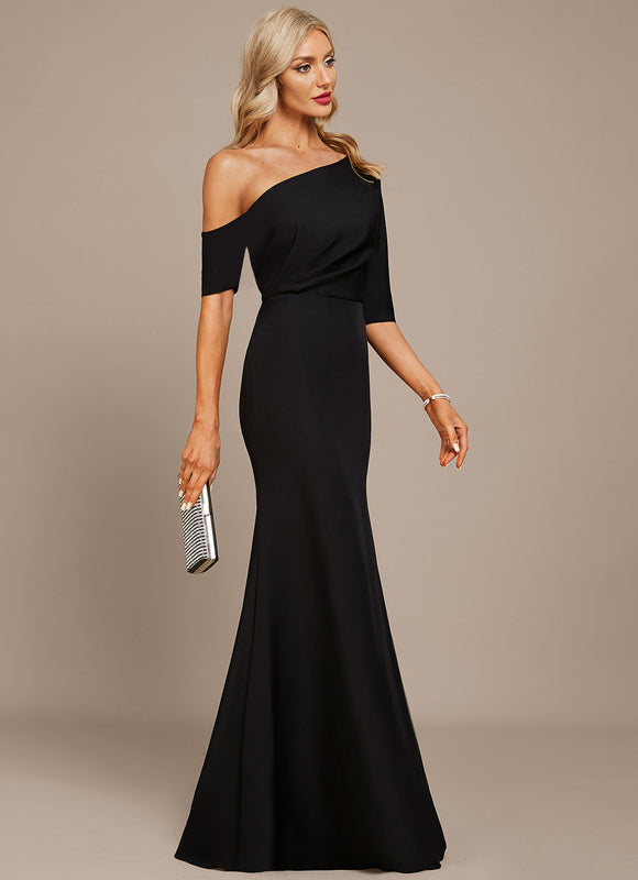 Robe Fourreau Silhouette Asymétrique Chic - gallery 4