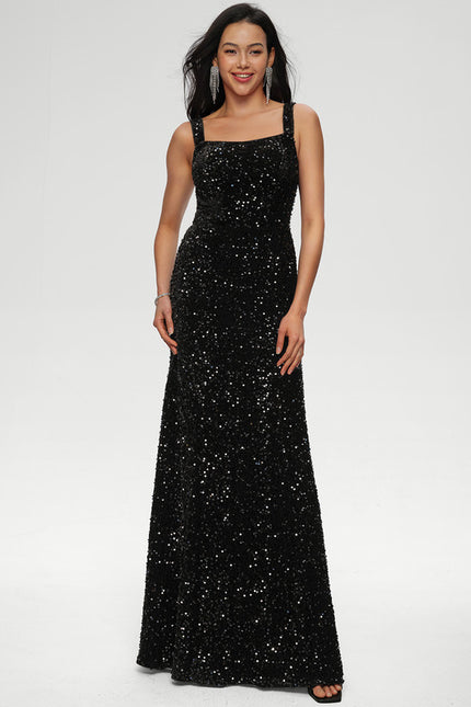 Robe Fourreau De Soirée Scintillante - gallery 1