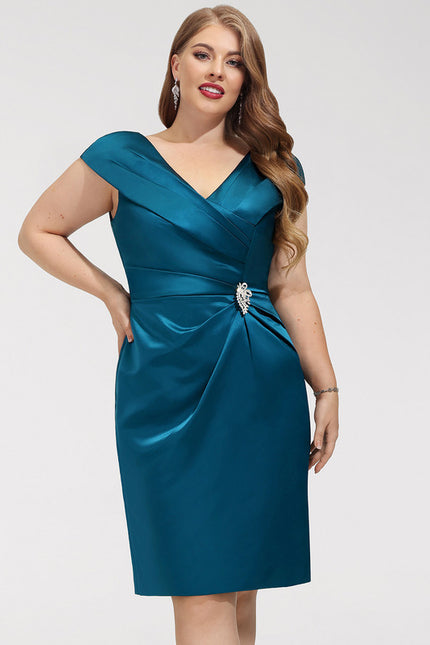 Robe Fourreau Satinette Chaleur - gallery 4