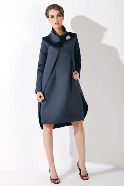 Robe Fourreau Bleu Nuit Chic - gallery 2