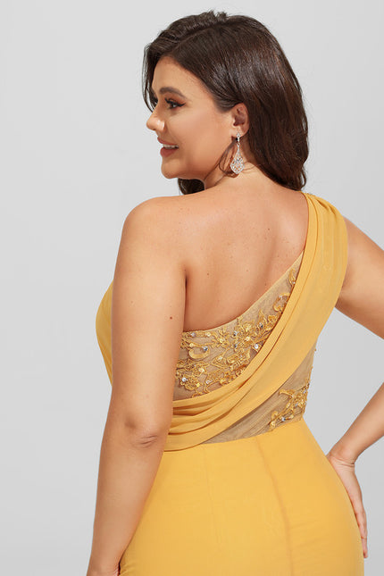Robe Fourreau Jaune Couture - gallery 9