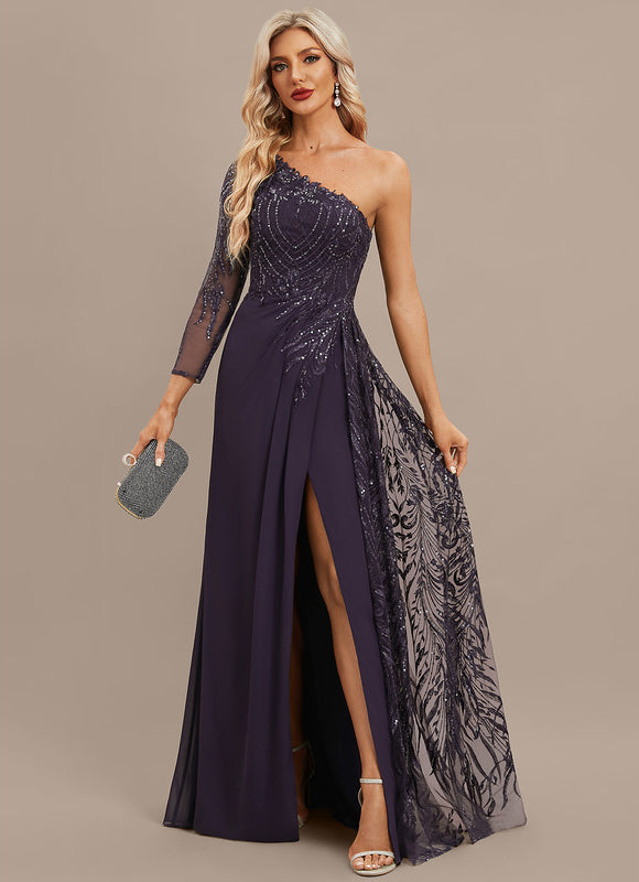 Robe Fourreau Longue Étoilée