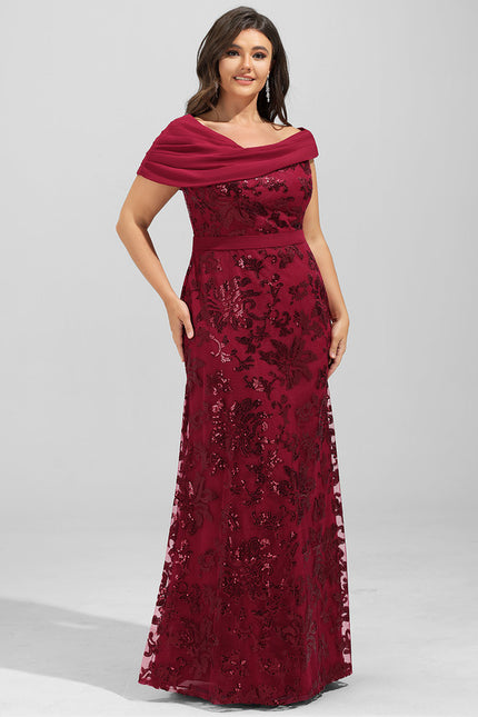 Robe Fourreau Bordeaux Glamour - gallery 8