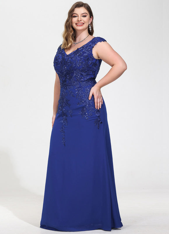 Robe Fourreau Soirée Marine Scintillante - gallery 9