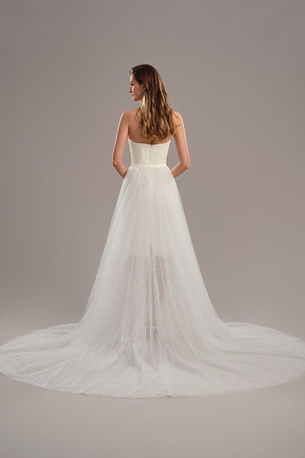 Robe Mariee Fourreau Soie - gallery 6