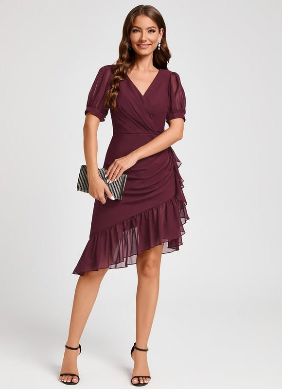 Robe Fourreau Élégance Ondulante - gallery 1