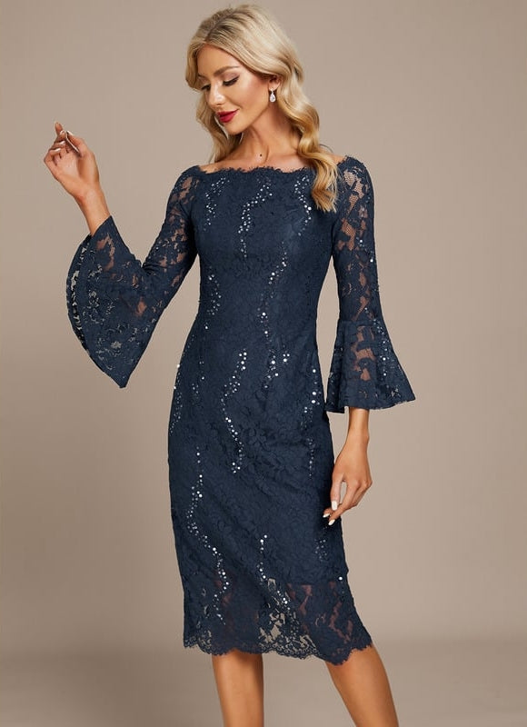 Robe Fourreau Dentelle Chic