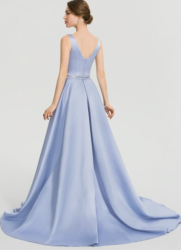 Robe Fourreau Satinée Sophistiquée - gallery 5