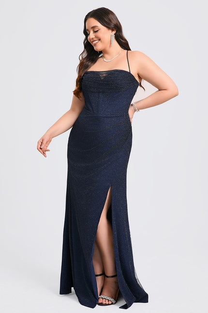 Robe Fourreau Scintillante Évasée - gallery 8