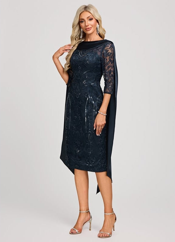 Robe Fourreau Col Benitier - gallery 3