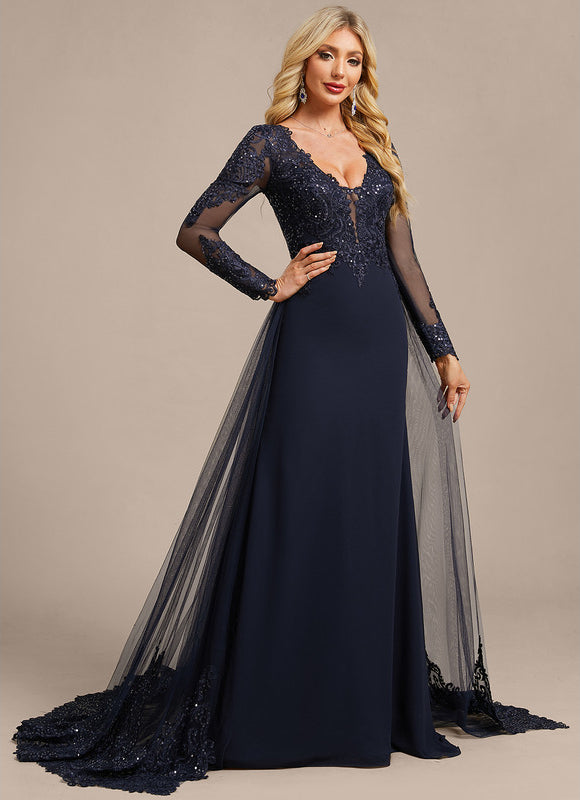 Robe Fourreau Navy - gallery 5