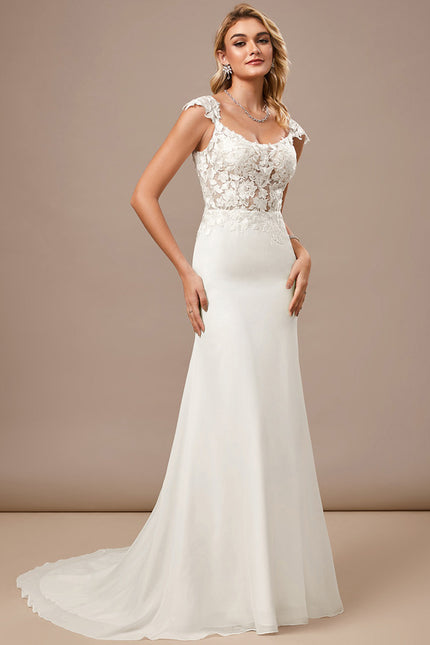 Robe Mariee Fourreau Dentelle - gallery 2