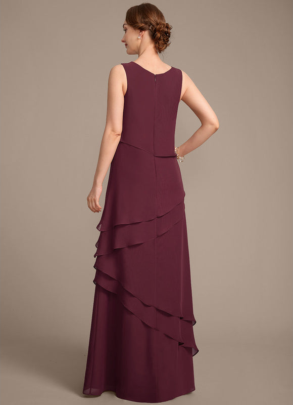 Robe Fourreau Cascade Bordeaux - gallery 7