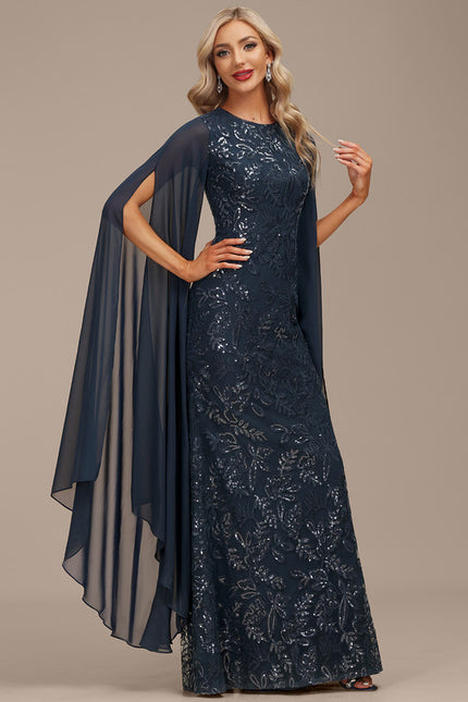 Robe Fourreau Éclat Marine - gallery 5