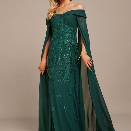 Robe Fourreau Émeraude Couture