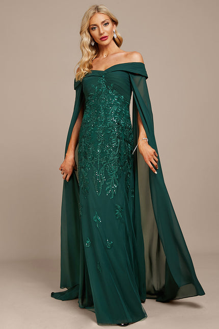 Robe Fourreau Émeraude Couture