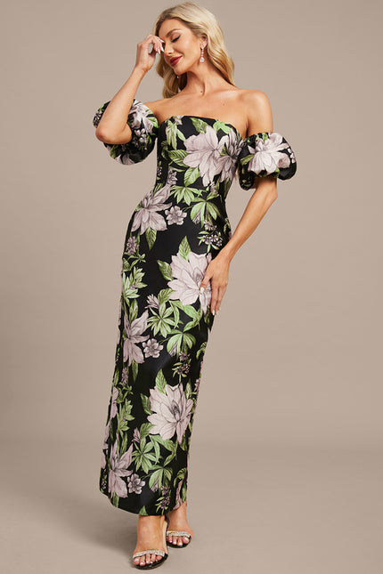 Robe Fourreau Florale Ajustée - gallery 6