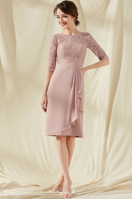 Robe Fourreau Rose Raffinée - gallery 1