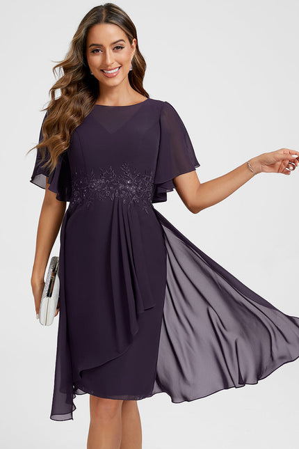 Robe Fourreau Fluide Violette