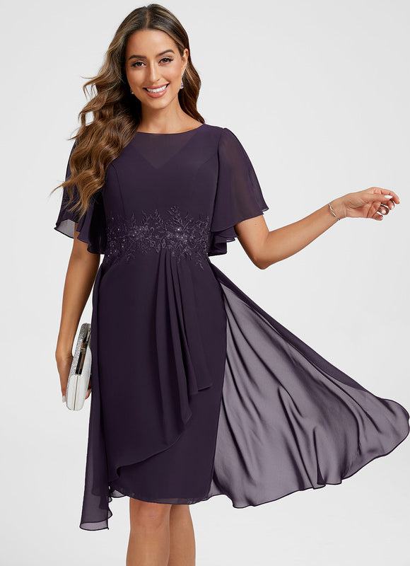 Robe Fourreau Fluide Violette
