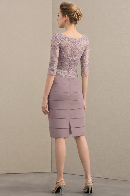 Robe Fourreau Lilas Élégante - gallery 6