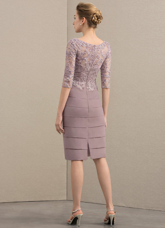 Robe Fourreau Lilas Élégante - gallery 6