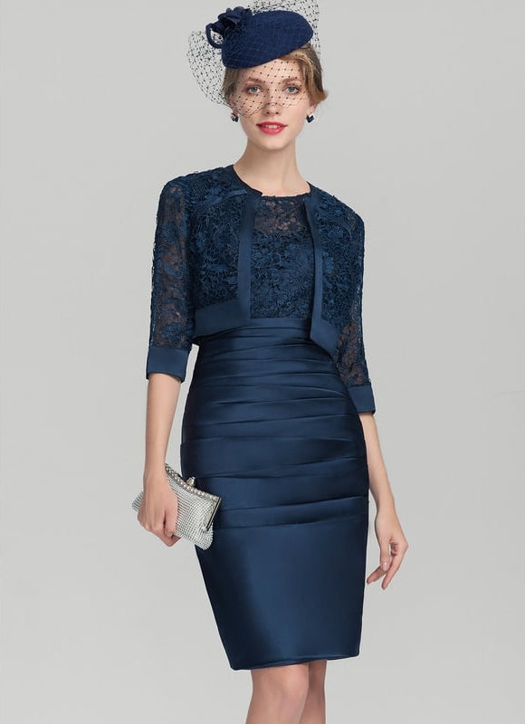 Robe Fourreau Élégance Satinée