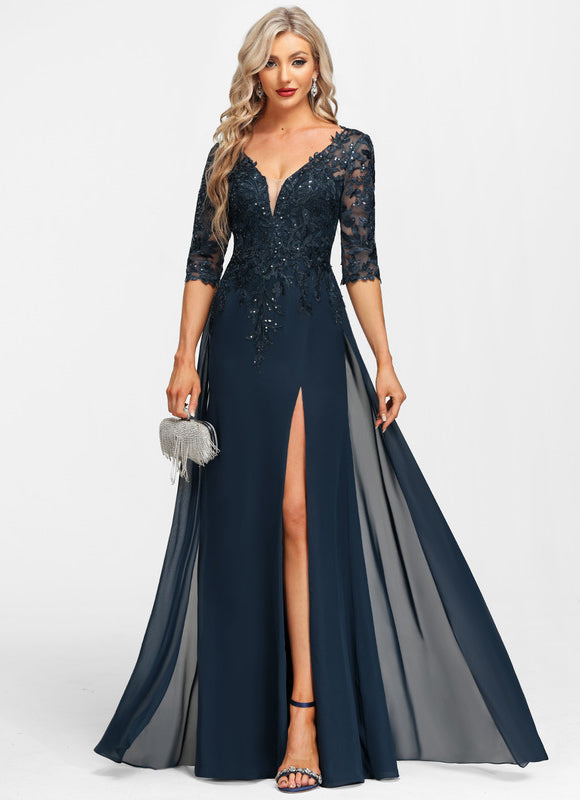 Robe Fourreau Marine Élégante