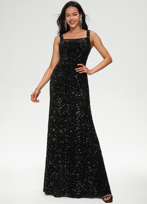 Robe Fourreau De Soirée Scintillante - gallery 3