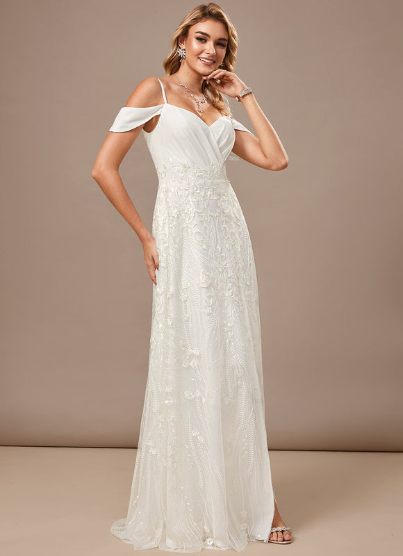 Robe Fourreau Dentelle Blanche - gallery 4