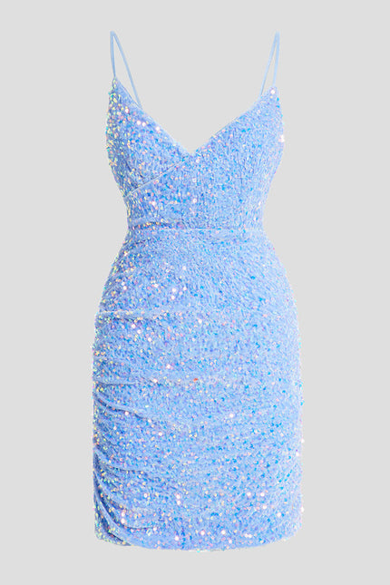 Robe Fourreau Scintillante Ajustée