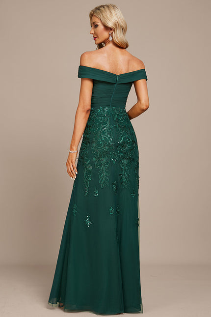 Robe Fourreau Émeraude Couture - gallery 5