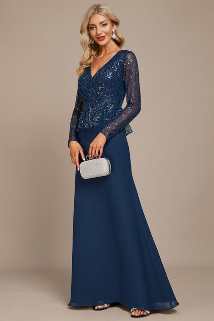 Robe Fourreau Longue Pailletée