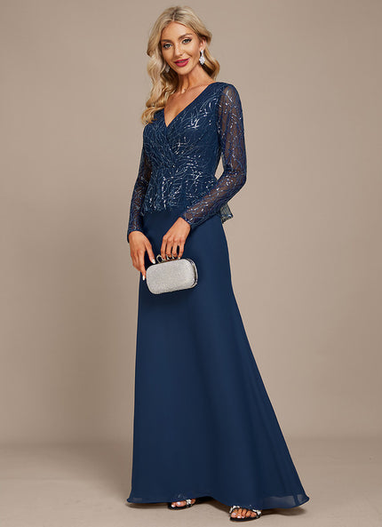 Robe Fourreau Longue Pailletée