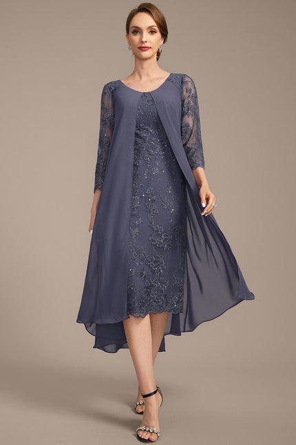 Robe Fourreau Mousseline Brodée - gallery 2