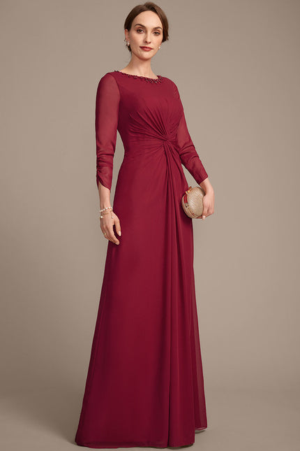 Robe Fourreau Bordeaux Élégante - gallery 5